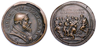Stato Pontificio. Clemente VII (giulio Zanobi di Giuliano De' Medici), 1523-1534. Medaglia in Bro...