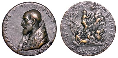 Stato Pontificio. Marcello II (marcello Cervini di Montefano), 9 Aprile - 1 Maggio 1555. Medaglia...