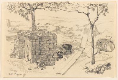 Baustelle (Thorn), matita su carta