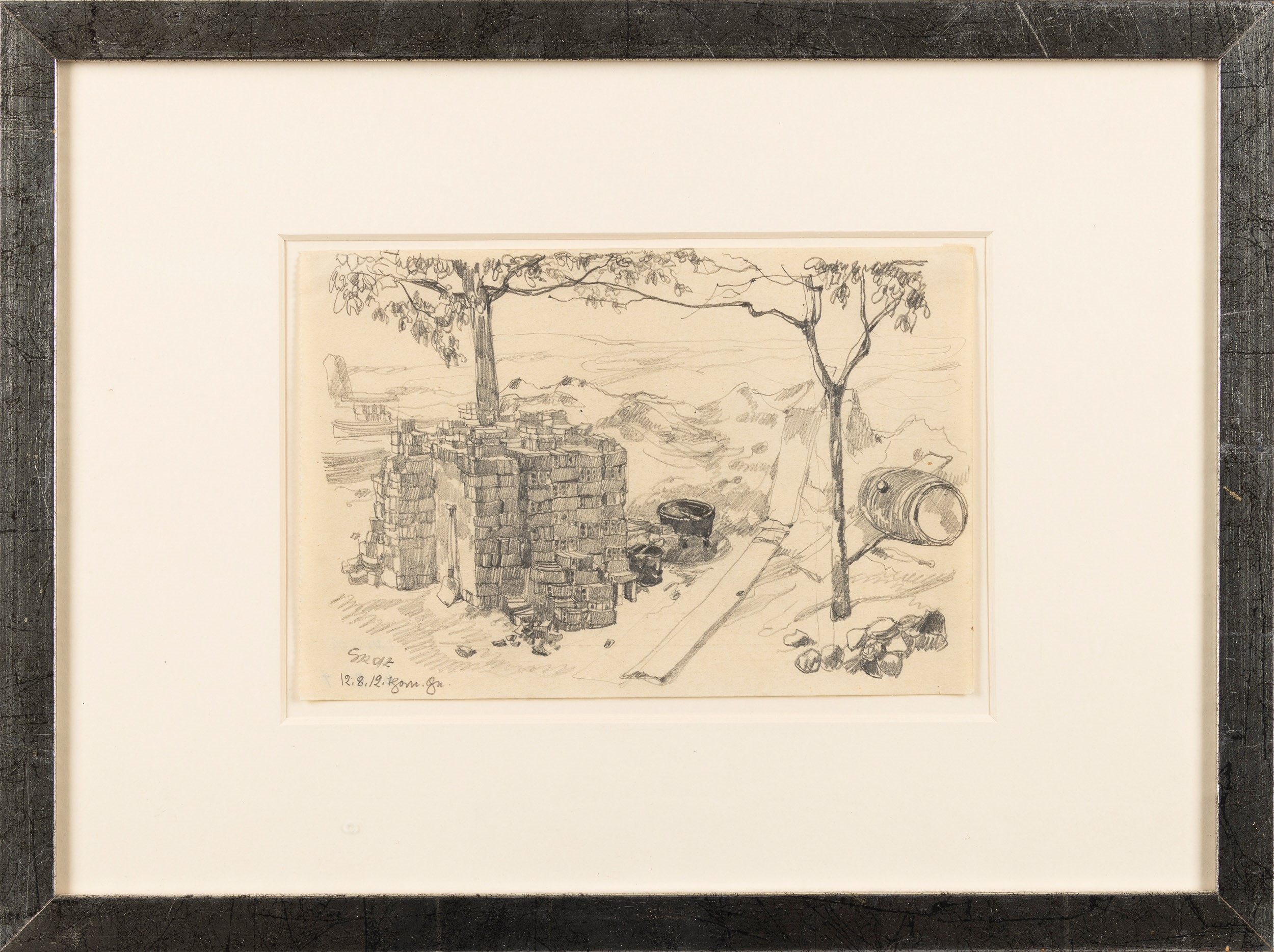 George Grosz - Baustelle (Thorn), matita su carta