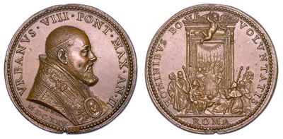 Stato Pontificio. Urbano VIII (maffeo Barberini), 1623-1644. Medaglia Annuale in Bronzo 1625/a. I...