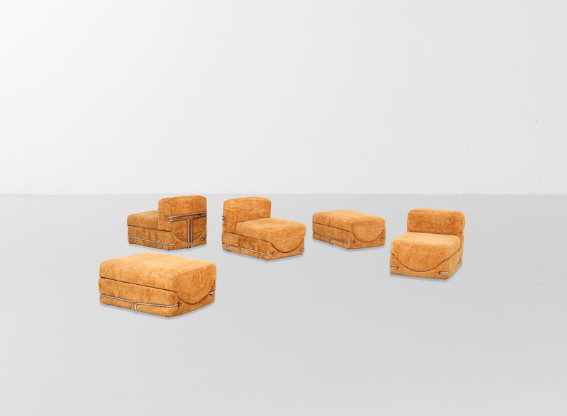 Divano modulare  - Asta Design - Cambi Casa d'Aste