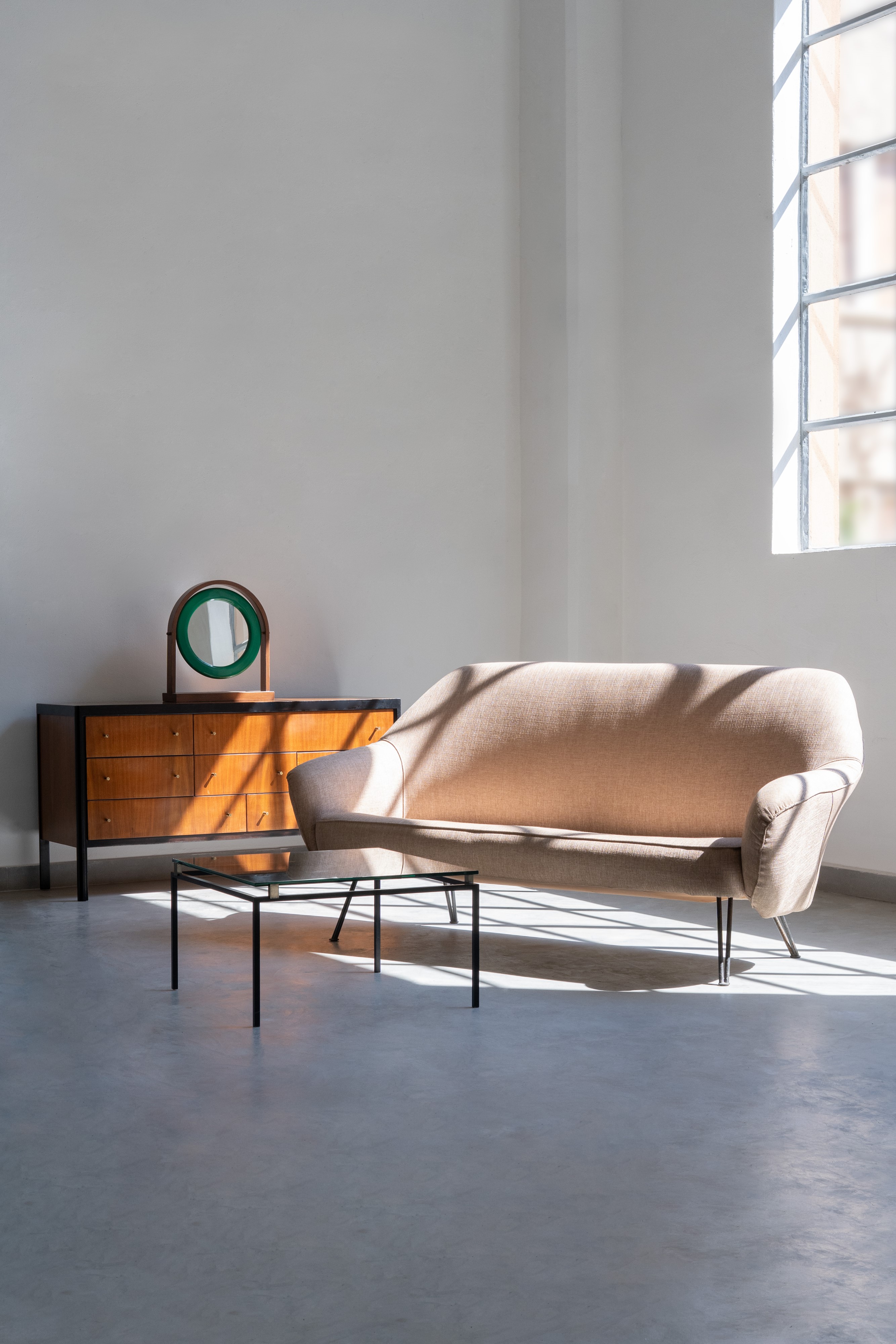 Ettore Sottsass - Specchio da Tavolo Sandretta Mod. Sp63