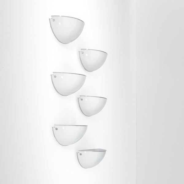 Sei lampade a parete mod. Quarto 453