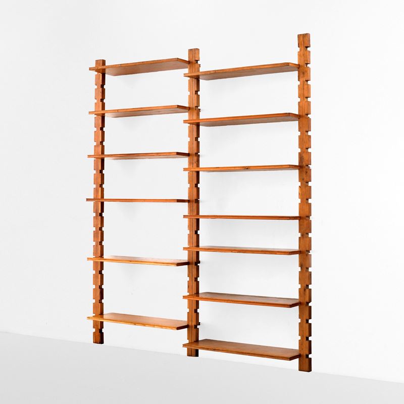 Marco Comolli : Libreria a due campate  - Asta Design - Cambi Casa d'Aste