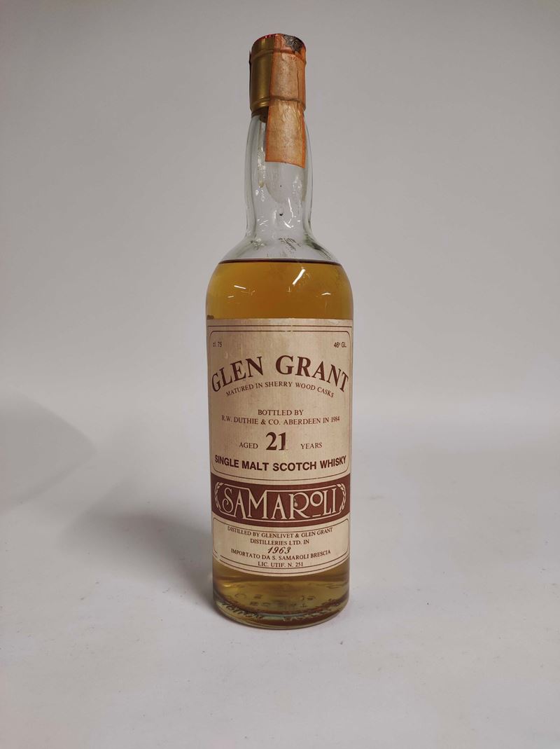 Glen Grant 21 Years Old 1963 Samaroli, Single Malt Scotch Whisky  - Auction Spring Wines and Spirits - Cambi Casa d'Aste