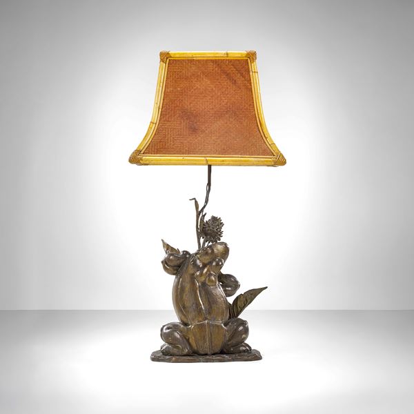 Gabriella Crespi - Floor lamp from the Animali series mod. Rana con Cardo.