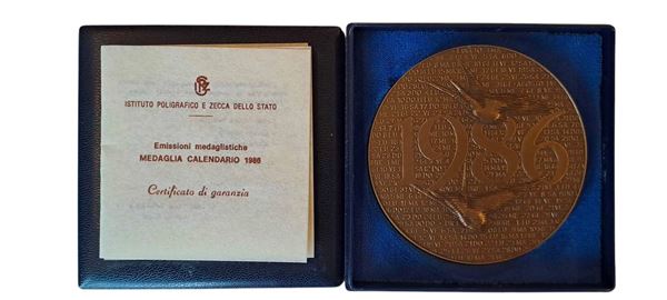 Italia 1985. Medaglia in bronzo (gr. 280)