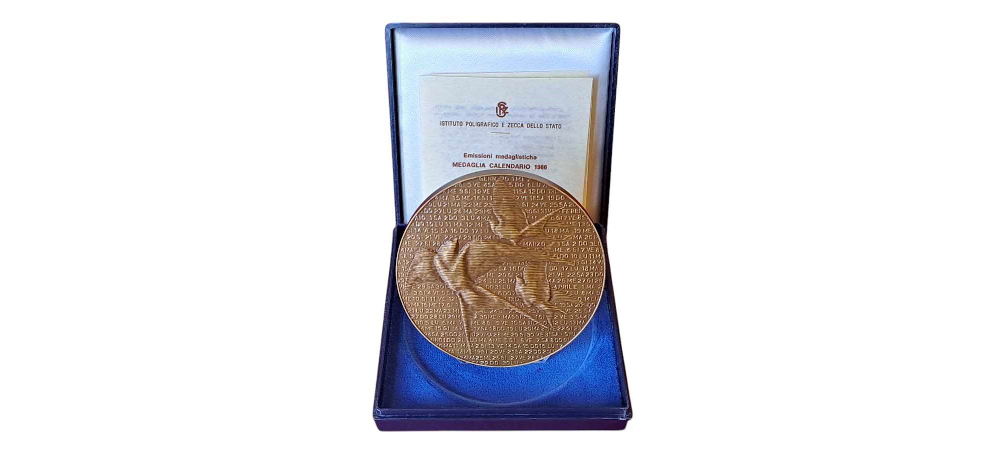 Italia, Medaglia in bronzo 1985, gr. 280