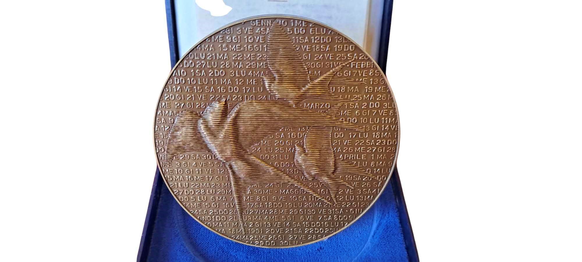 Italia, Medaglia in bronzo 1985, gr. 280