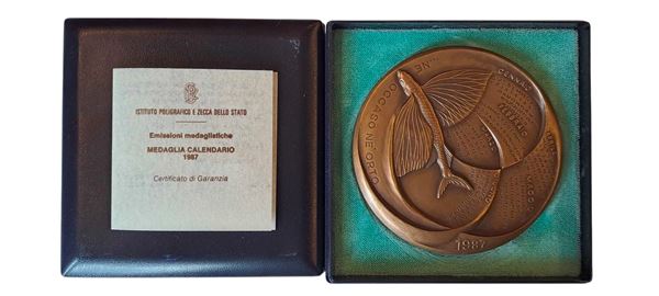 Italia 1986. Medaglia in bronzo (gr. 305)
