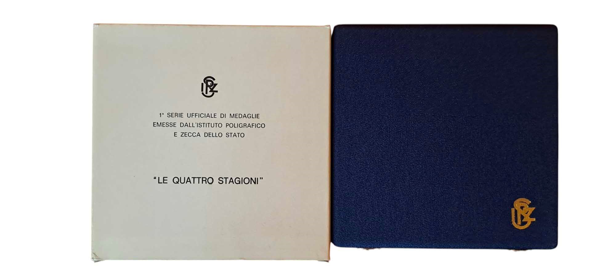 Italia, Set di 4 Medaglie in Bronzo - 'Le Quattro Stagioni', 1979