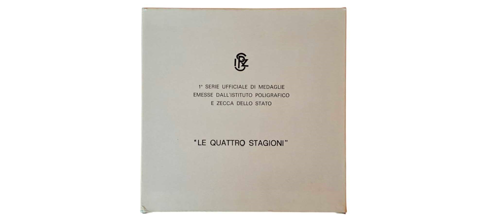 Italia, Set di 4 Medaglie in Bronzo - 'Le Quattro Stagioni', 1979