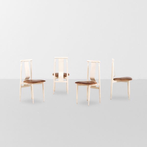 Achille e Piergiacomo Castiglioni - Quattro sedie mod. Lierna
