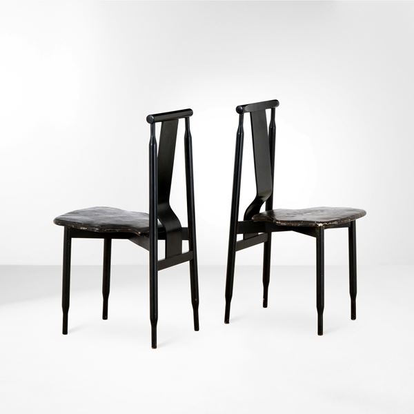 Achille e Piergiacomo Castiglioni - Due sedie mod. Lierna