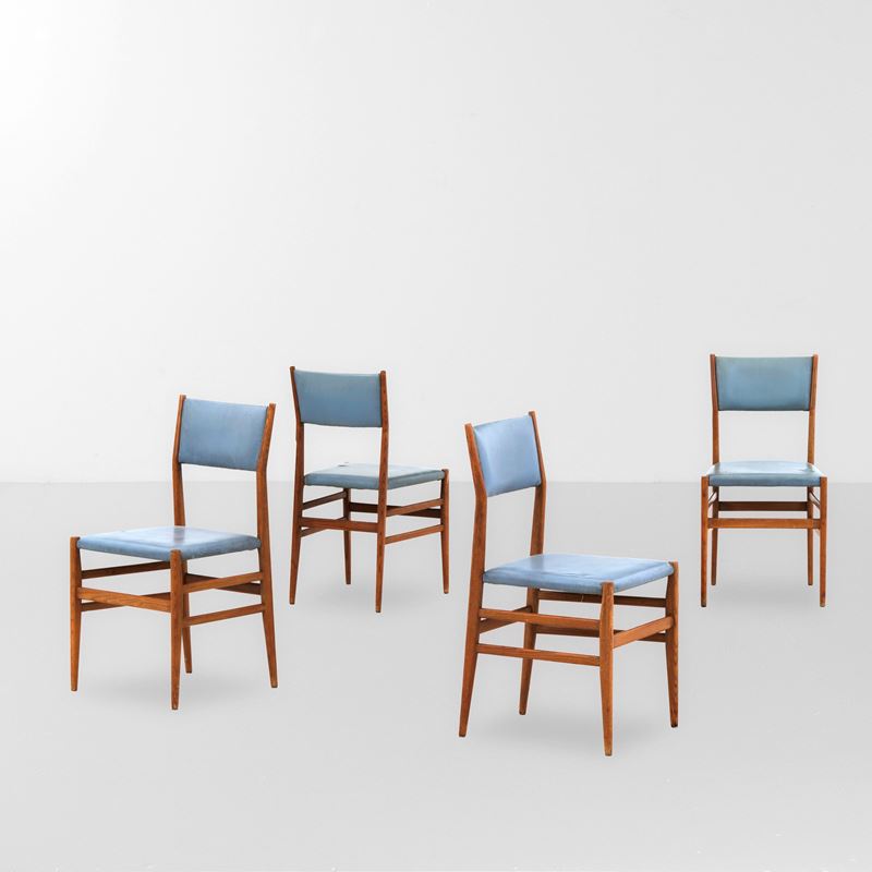 Gio Ponti : Quattro sedie mod. Leggera  - Asta Design - Cambi Casa d'Aste