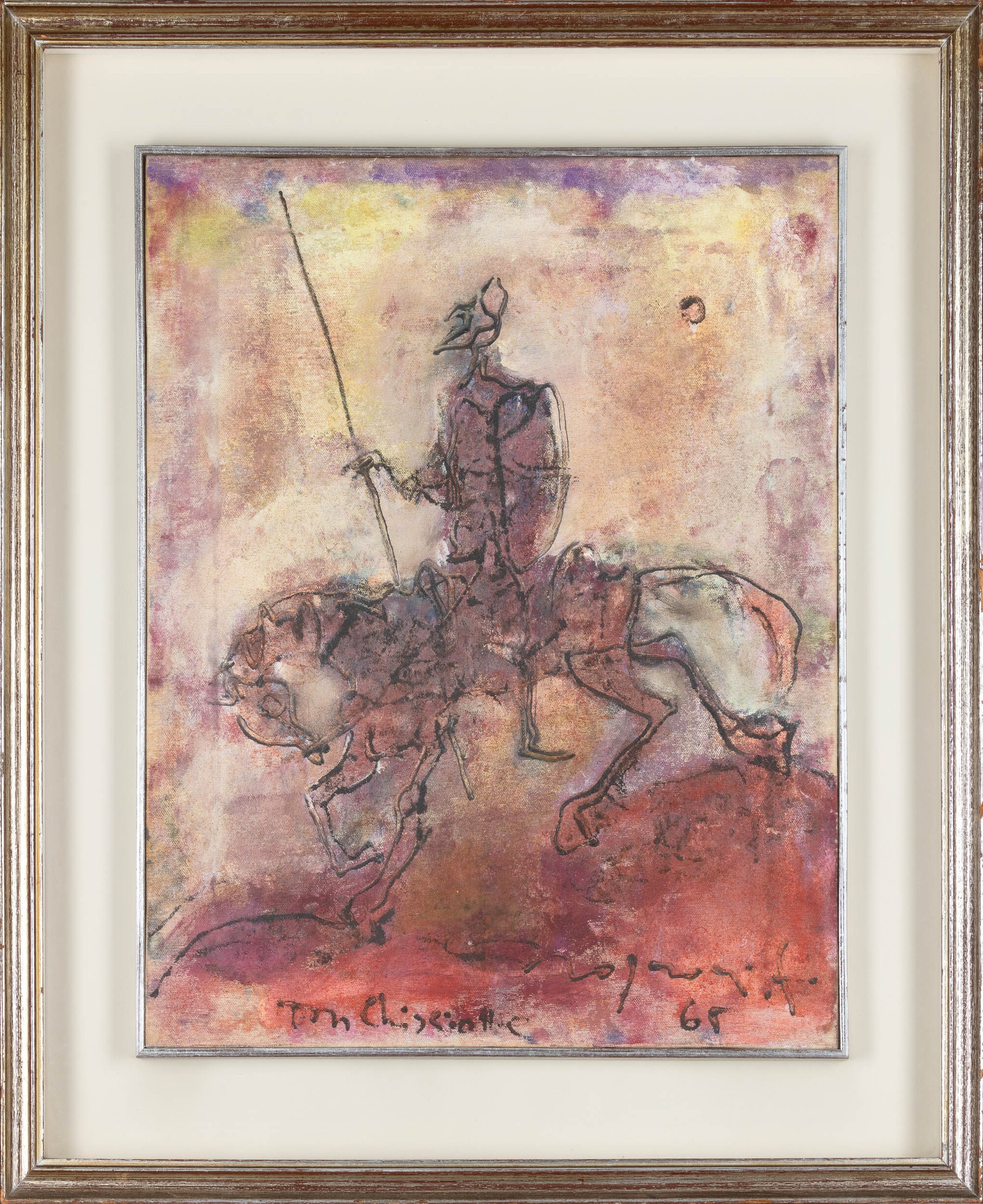 Franco Rognoni - Don Chisciotte | olio su tela, 1965