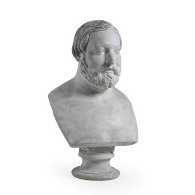 Busto di gentiluomo, in gesso (Thiers, Ministro francese), XX secolo
