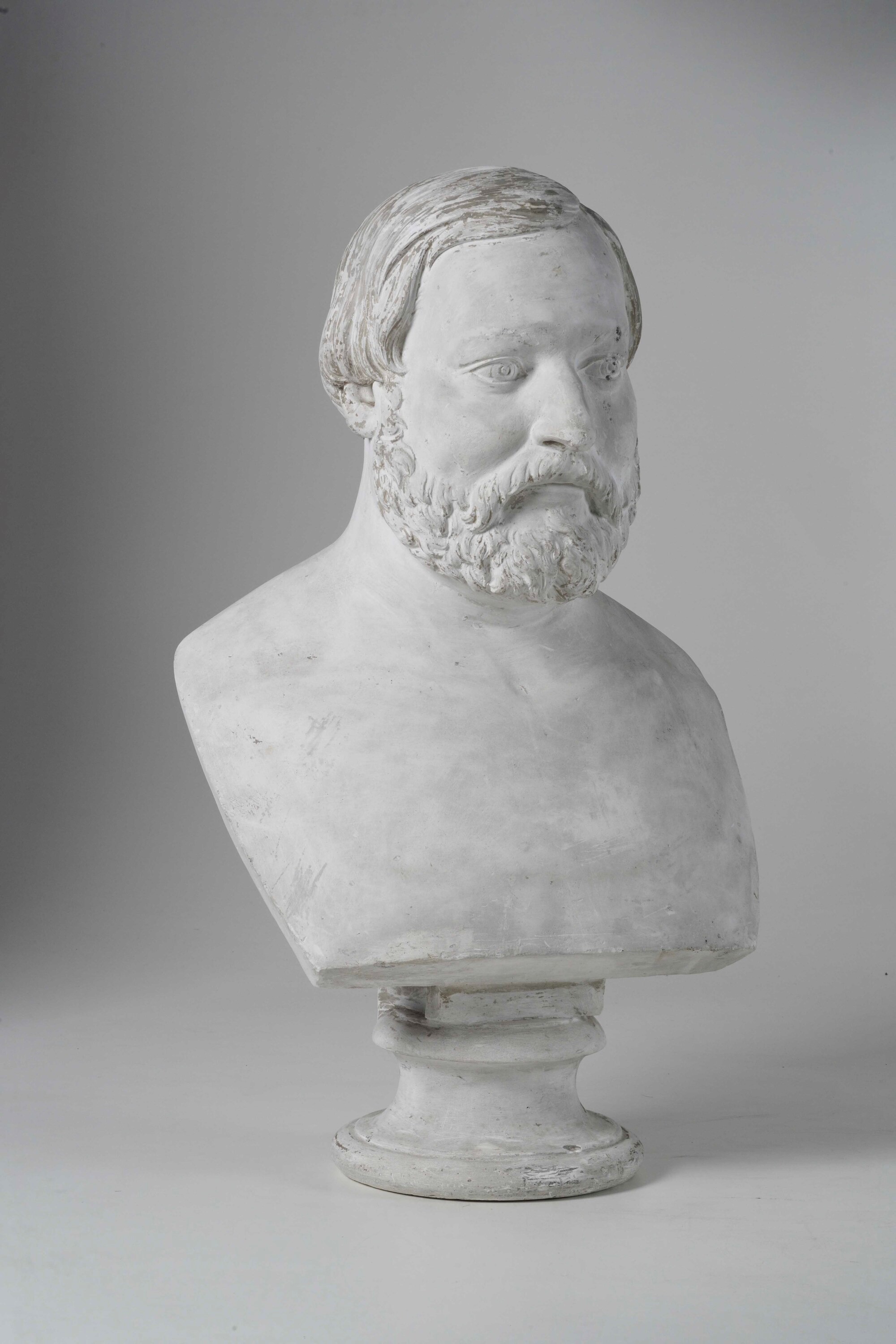 Busto di gentiluomo, in gesso (Thiers, Ministro francese), XX secolo