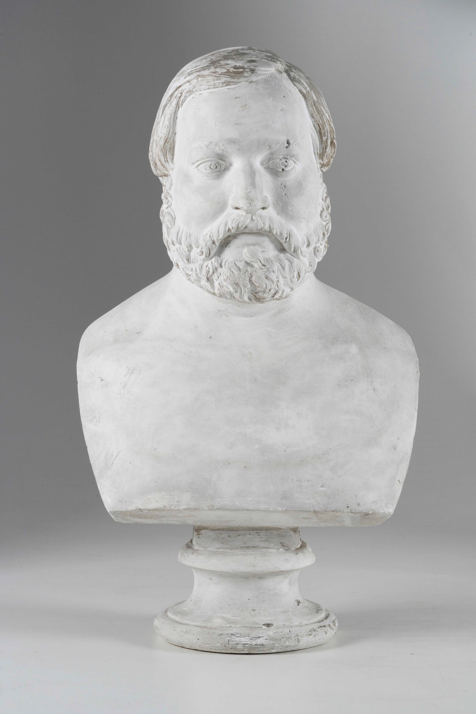 Busto di gentiluomo, in gesso (Thiers, Ministro francese), XX secolo