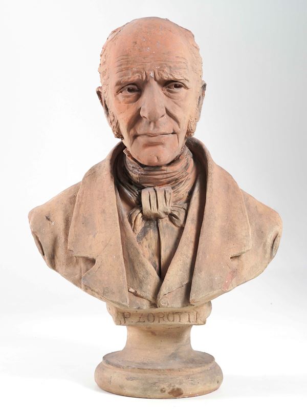 Busto di Pietro Zorutti. XIX-XX secolo