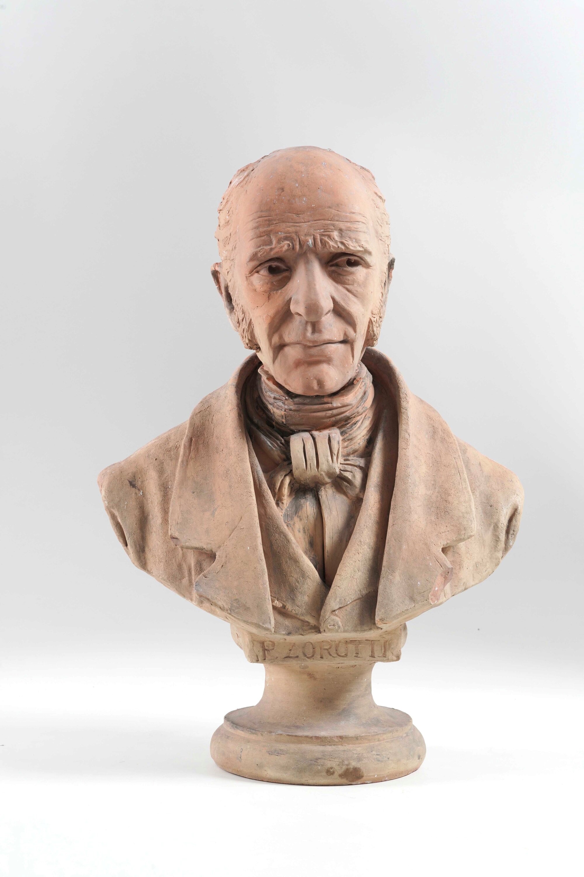 Busto di Pietro Zorutti, terracotta, XIX-XX secolo