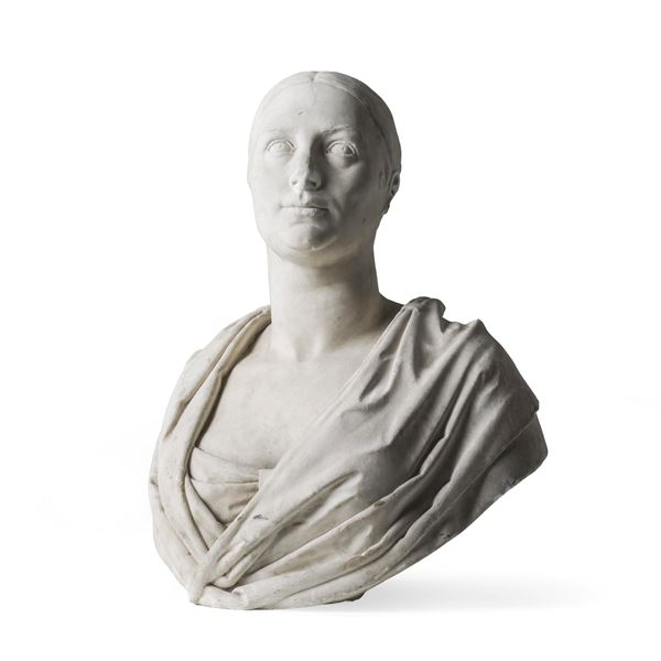 Busto muliebre all'antica. XIX-XX secolo