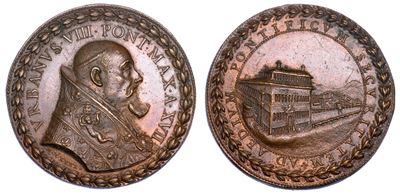 Stato Pontificio. Urbano VIII (maffeo Barberini), 1623-1644. Medaglia Annuale in Bronzo 1640/a. X...