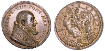 Stato Pontificio. Urbano VIII (maffeo Barberini), 1623-1644. Medaglia in Bronzo 1627/a. Iiii. Ter...