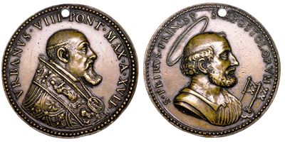Stato Pontificio. Urbano VIII (maffeo Barberini), 1623-1644. Medaglia in Bronzo A. XVII (1640).