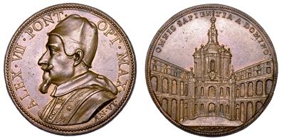Stato Pontificio. Alessandro VII (fabio Chigi), 1655-1667. Medaglia Annuale in Bronzo 1660/a. Vi....