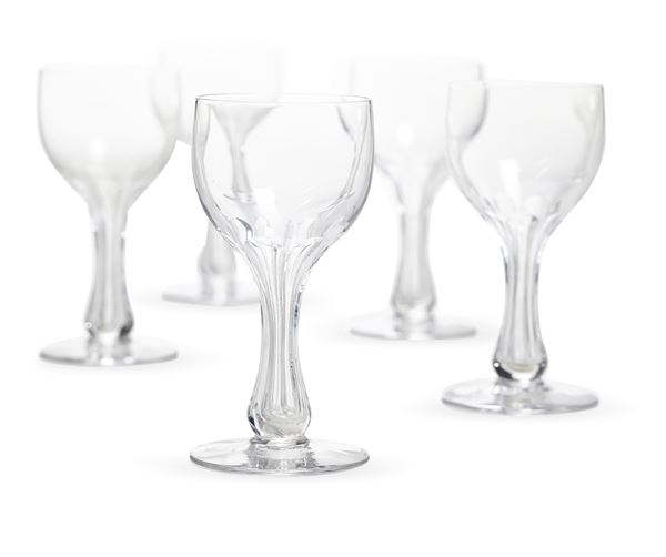 Dodici calici a stelo cavo, fine XIX - inizi XX secolo 