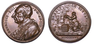 Stato Pontificio. Benedetto XIII (pier Francesco Vincenzo Maria Orsini), 1724-1730. Medaglia Annu...