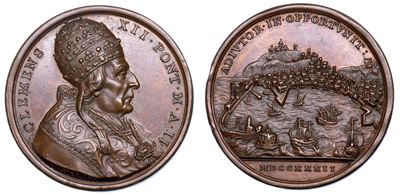 Stato Pontificio. Clemente XII (lorenzo Corsini), 1730-1740. Medaglia Annuale in Bronzo 1732/a. I...
