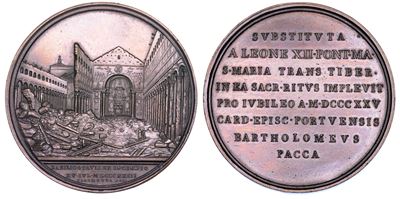 Giuseppe Girometti, Medaglia pontificia “Chiusura della Porta Santa di Santa Maria in Trastevere”...