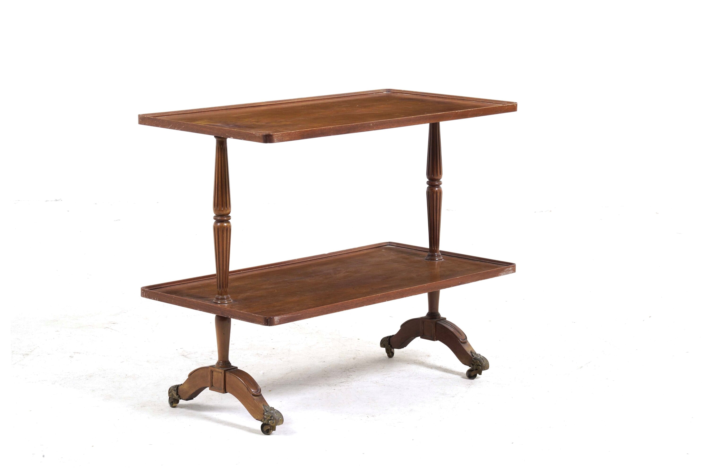 Carrello in Legno a Due Ripiani