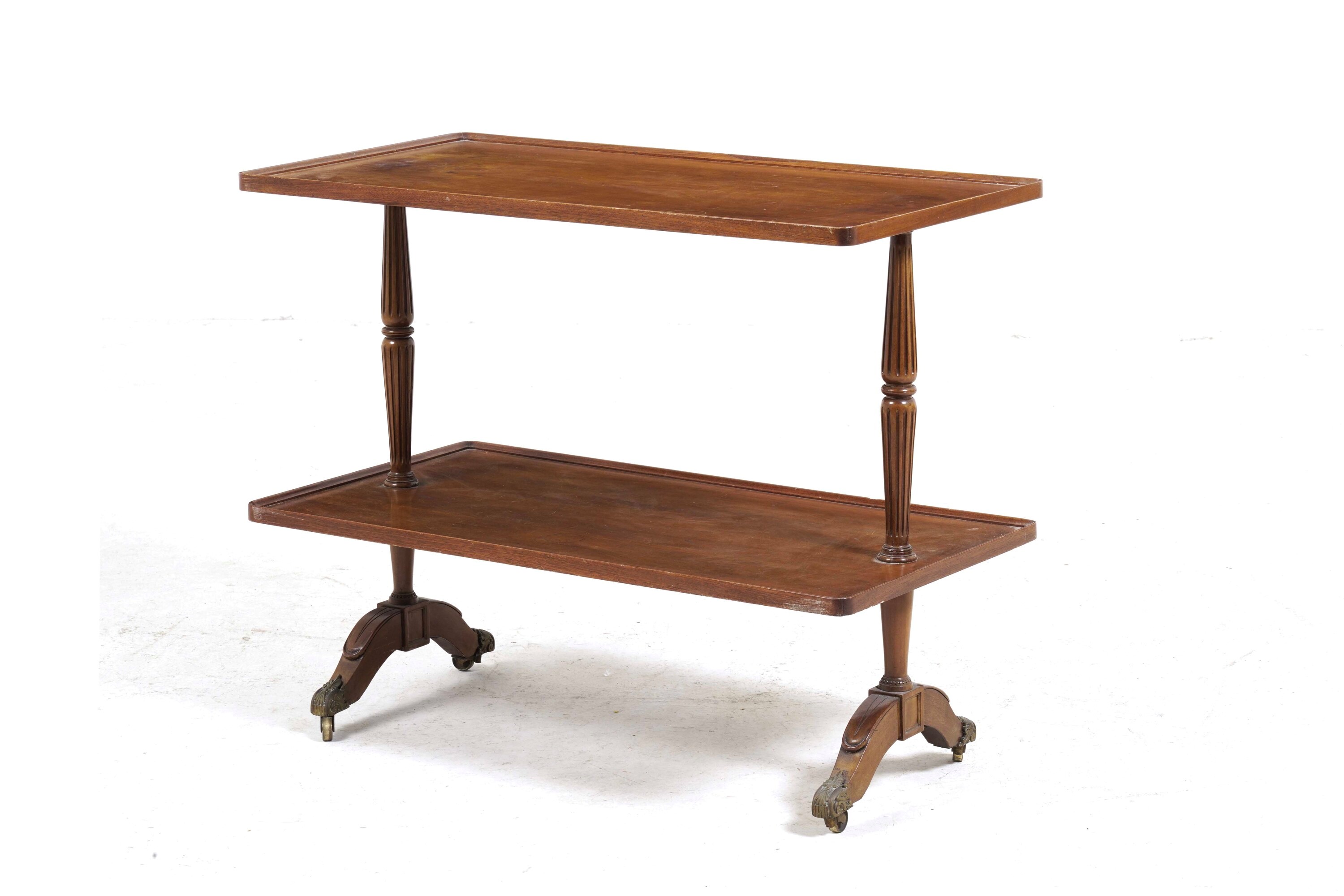 Carrello in Legno a Due Ripiani