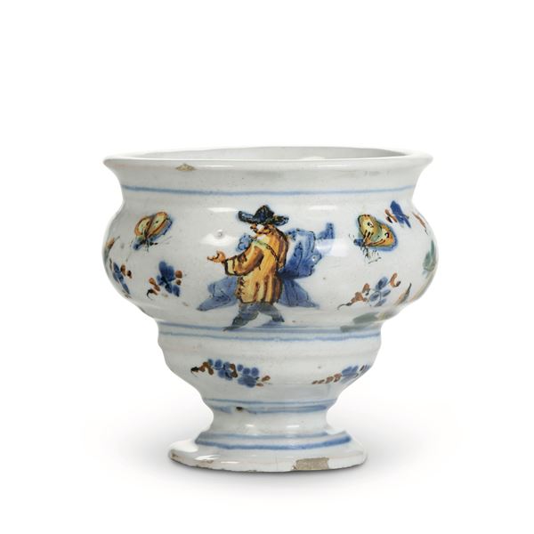 Piccolo vaso Savona o Albisola, circa metà del XVIII secolo 