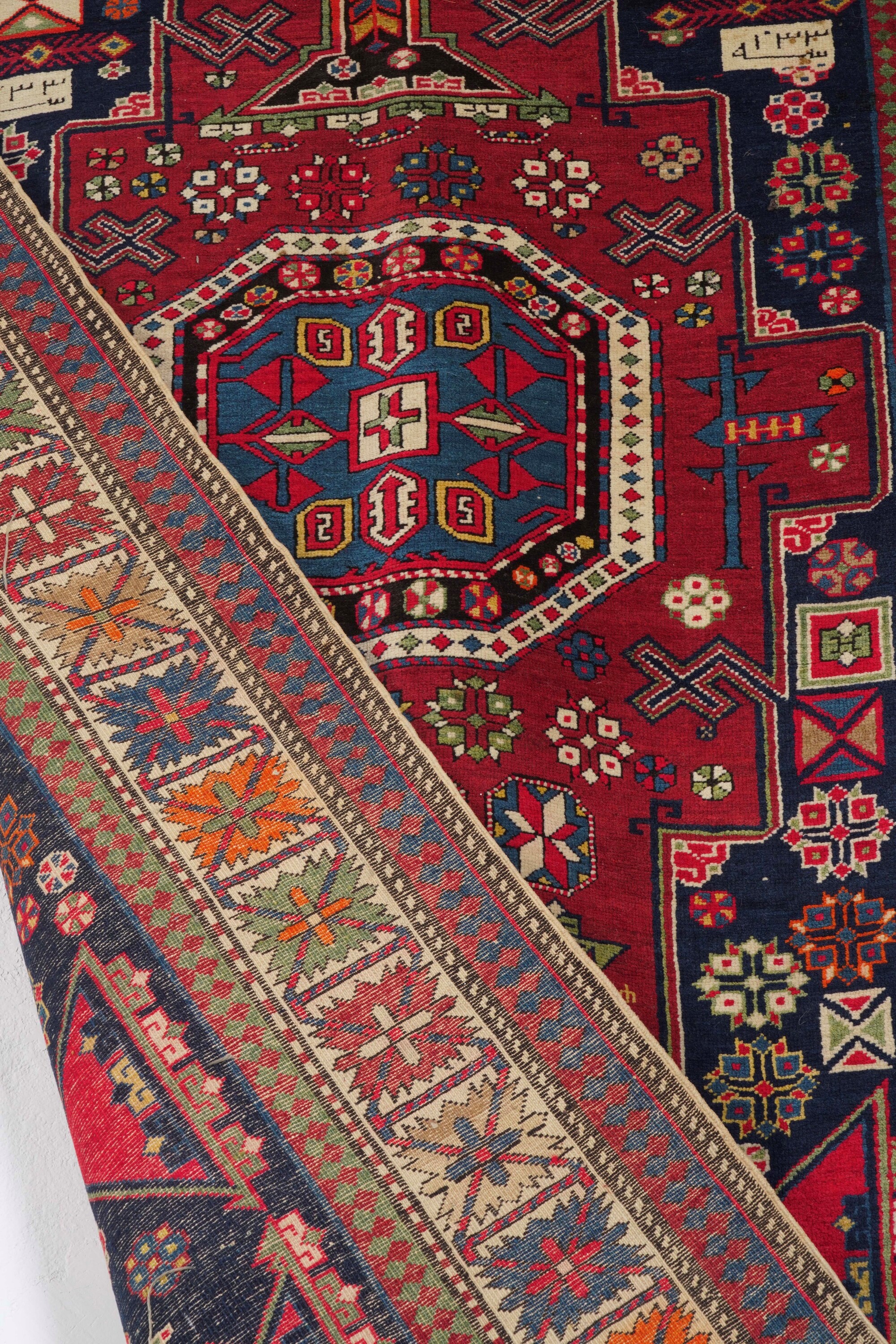 Tappeto Shirvan del Caucaso, fine XIX secolo