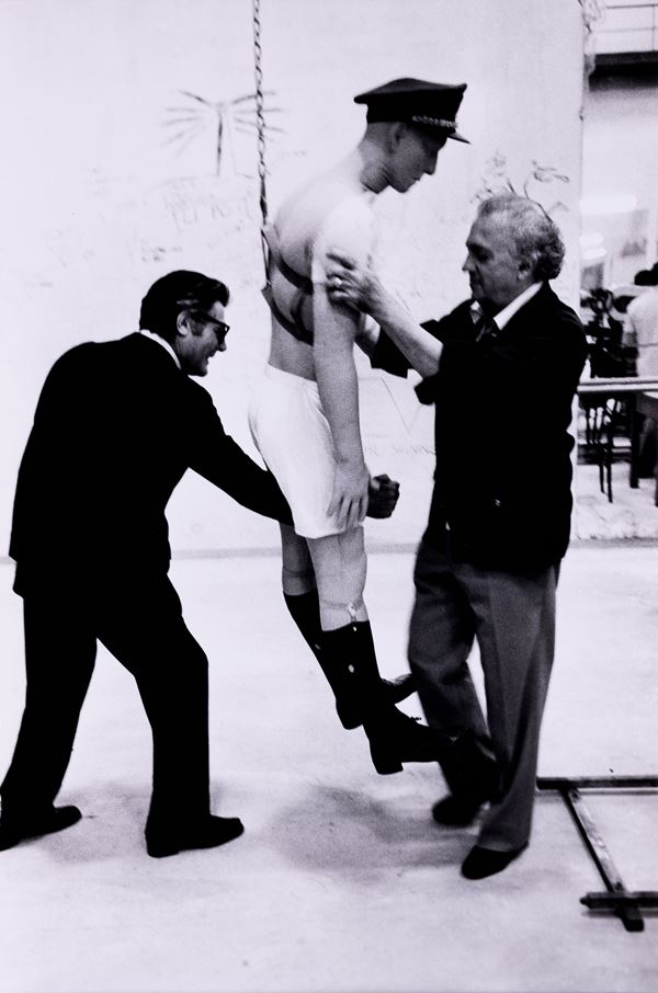 Tazio Secchiaroli - Federico Fellini e Marcello Mastroianni, scena tratta dal film “La città delle donne”