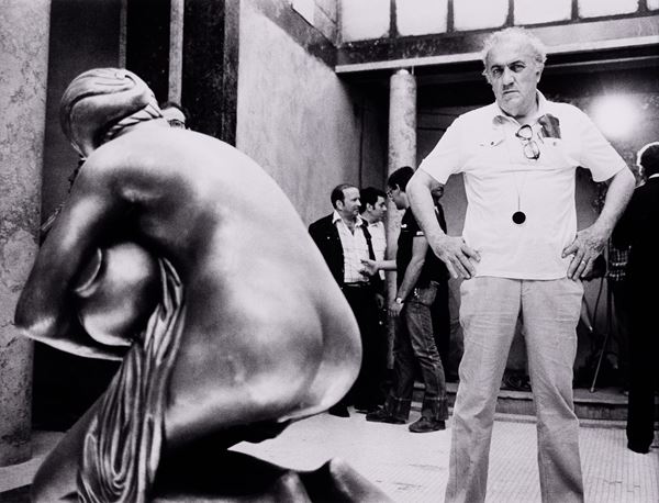 Tazio Secchiaroli - Federico Fellini, scena tratta dal film "La città delle donne"