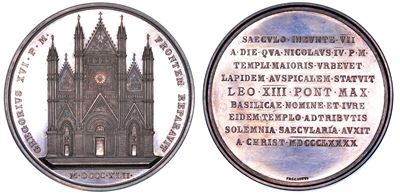 Roma. Leone XIII (vincenzo Gioacchino Luigi Pecci), 1878-1903. Medaglia Annuale in Argento 1890/a...