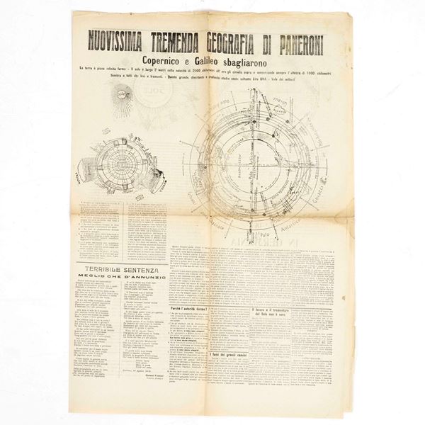 Nuovissima Tremenda Geografia di Paneroni. 1920 ca.