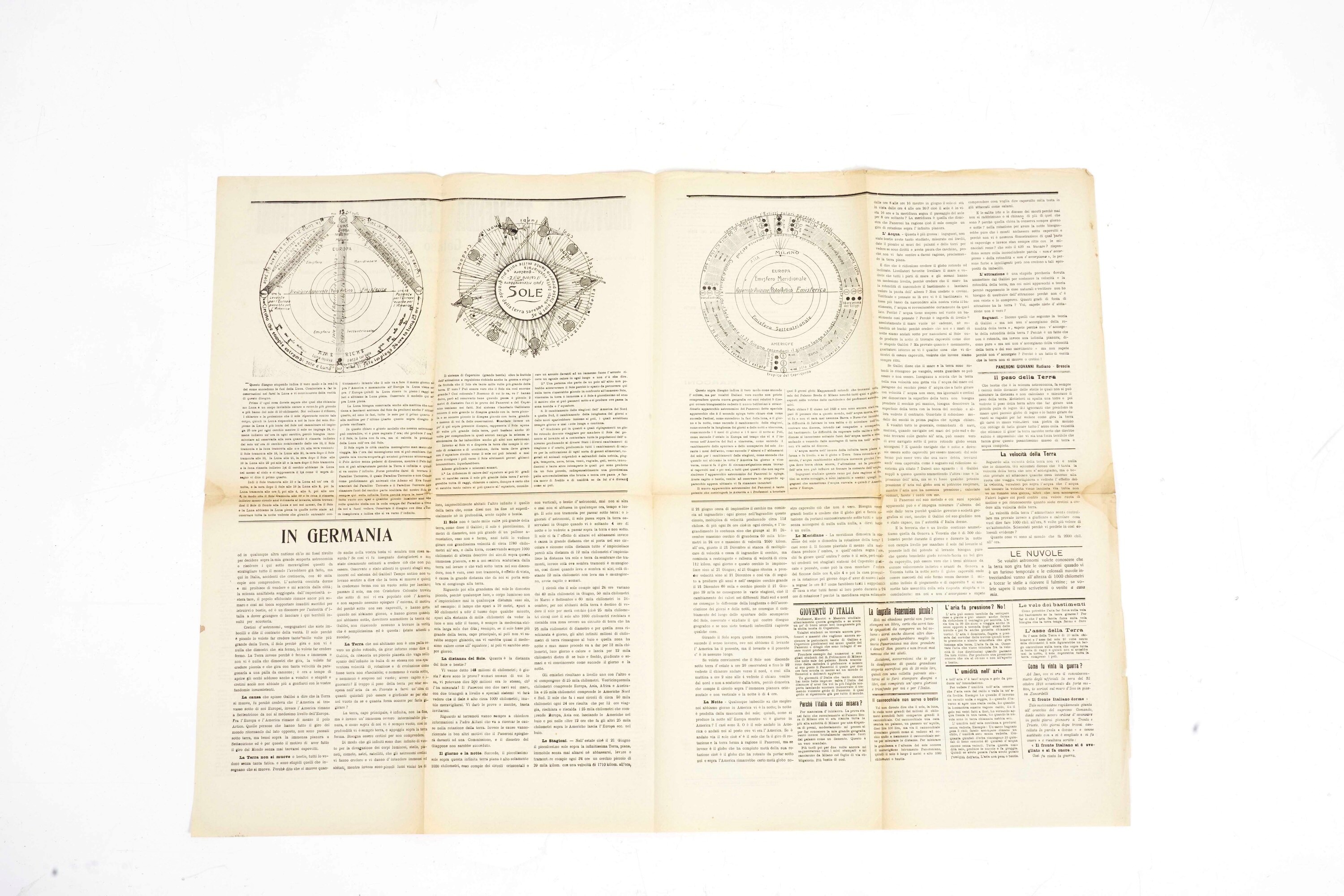 Nuovissima Tremenda Geografia di Paneroni. 1920 Ca.