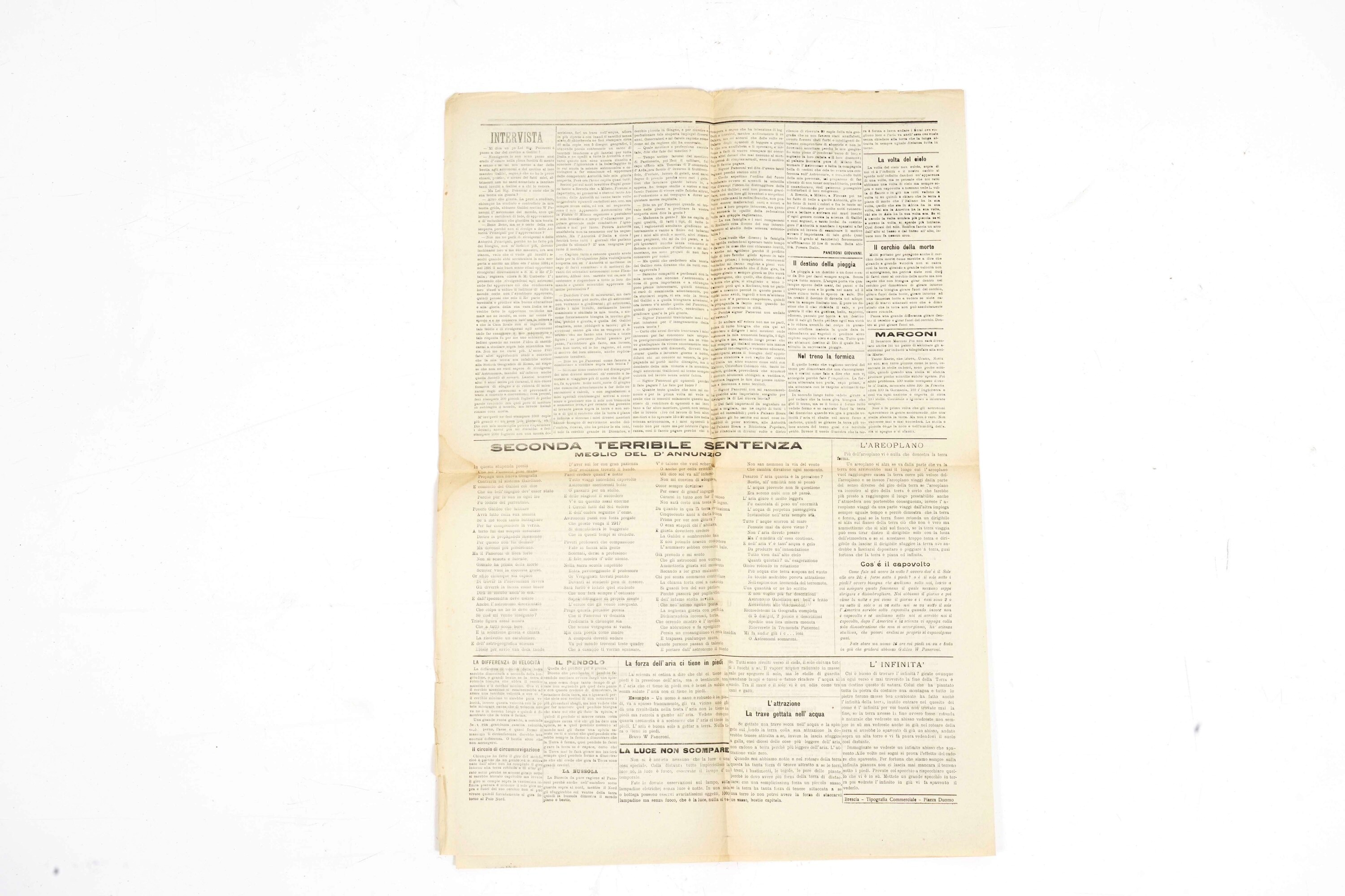Nuovissima Tremenda Geografia di Paneroni. 1920 Ca.