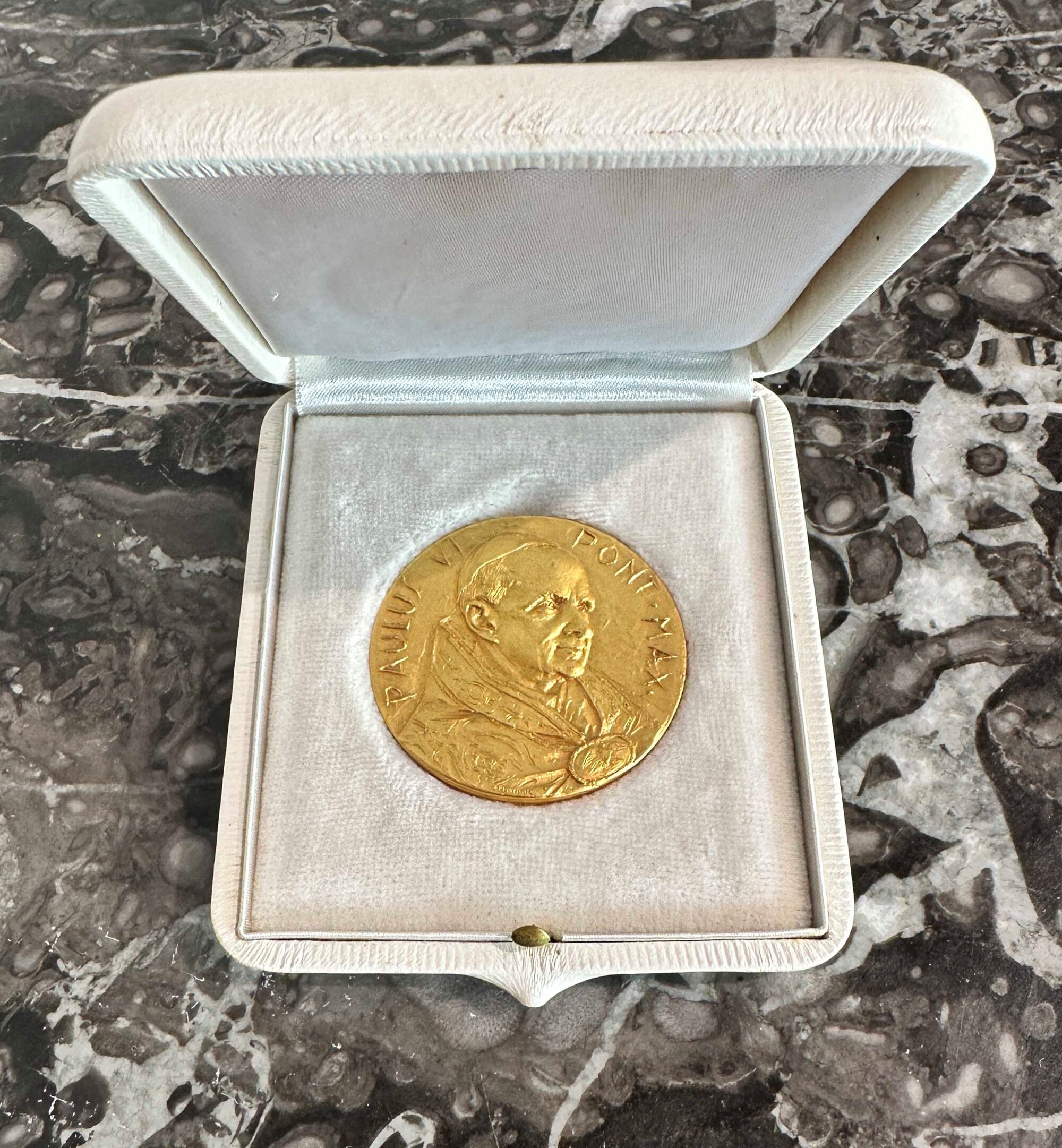 Vaticano. Paolo Vi (giovanni Battista Montini), 1963-1978. Medaglia in Oro 1967.