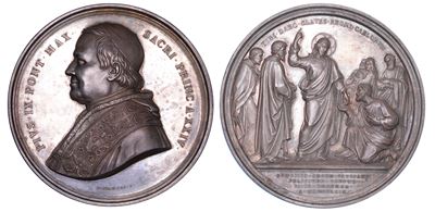 Stato Pontificio. Pio IX (giovanni Maria Mastai Ferretti), 1846-1878. Medaglia in Argento 1869/a....