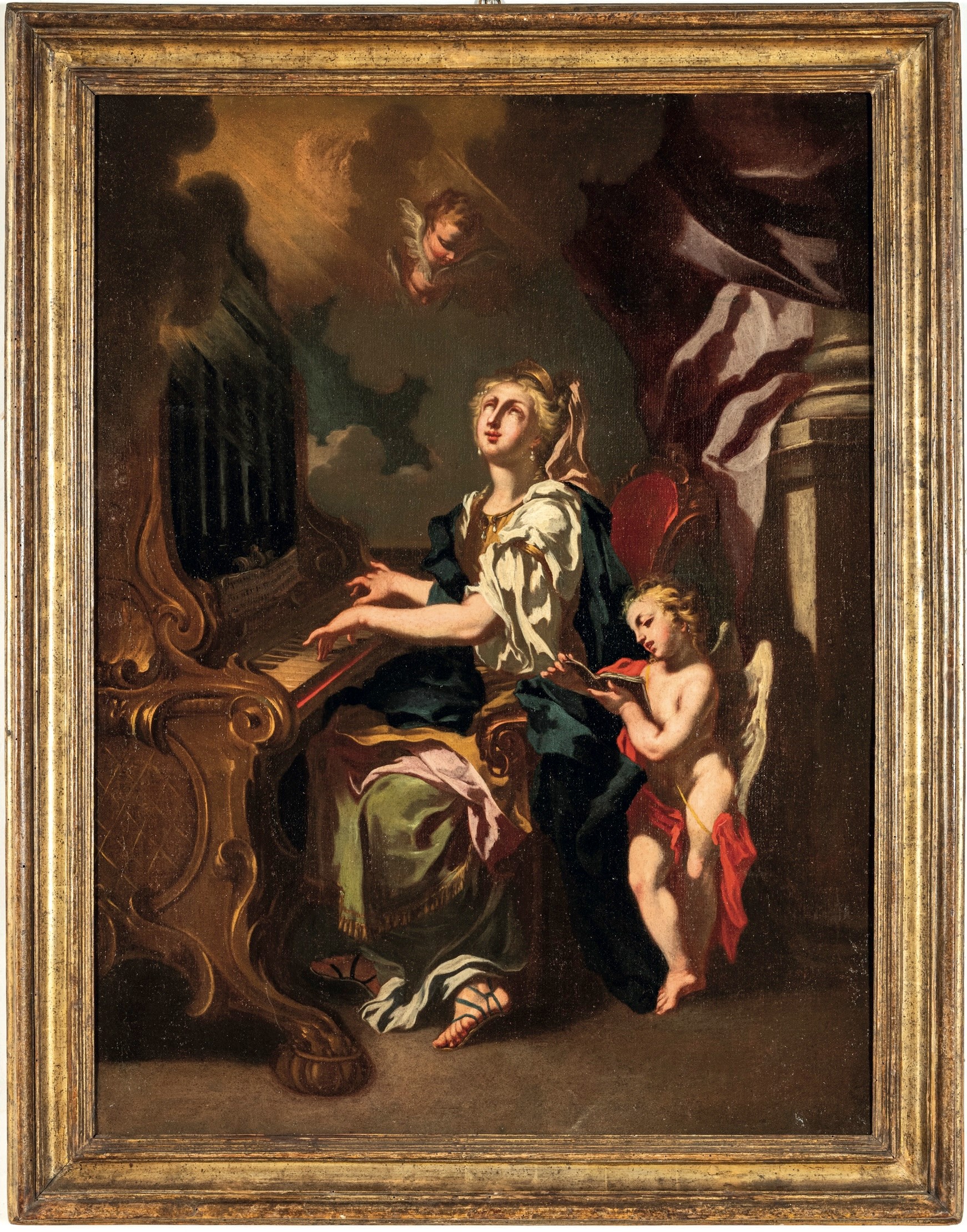 Sebastiano Conca - Santa Cecilia, olio su tela