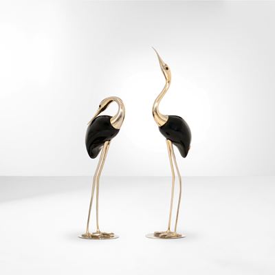 Due Sculture a Forma di Uccelli