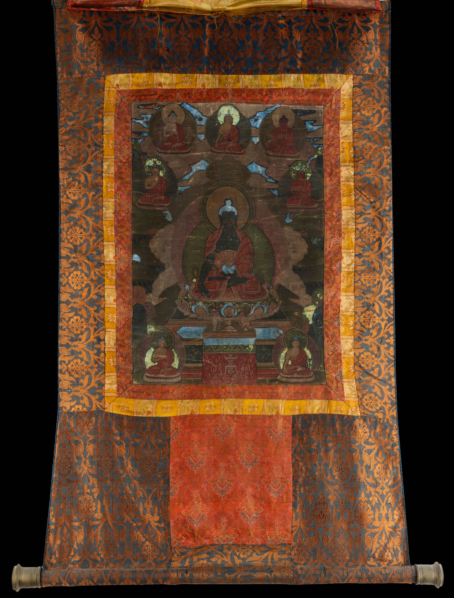 Thangka raffigurante Padmasambhava, India, XIX secolo